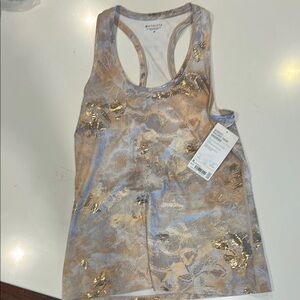 Marble Print Racerback Tank Top